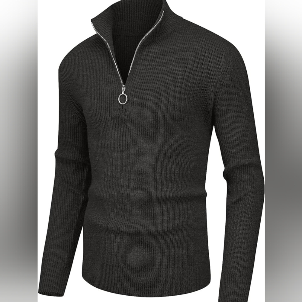 Sail wind knit half zipped pull over